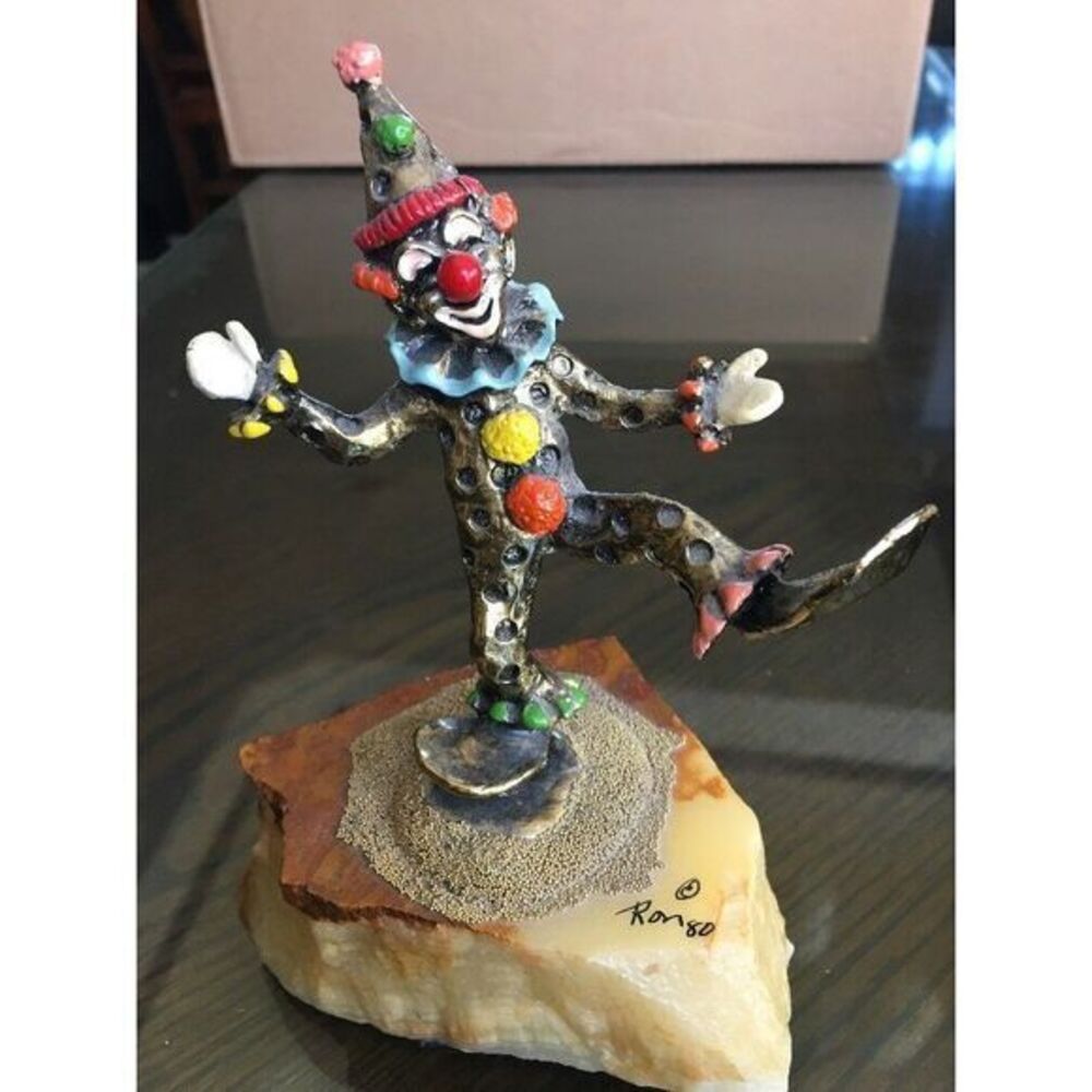 Ron Lee‎ Vintage 1980 Dancing Clown Signed Ron 80